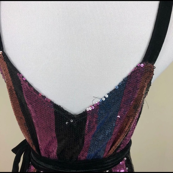 NWT ZARA MULTI COLOURED SEQUENCE DRESS - Picture 9 of 15